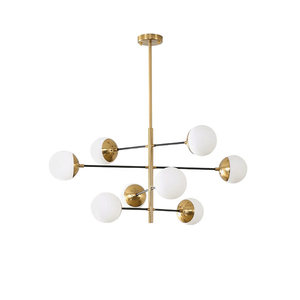 Nordic glass living room chandelier