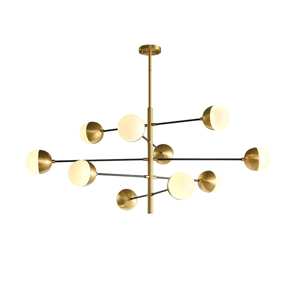 Nordic glass living room chandelier