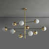 Nordic glass living room chandelier