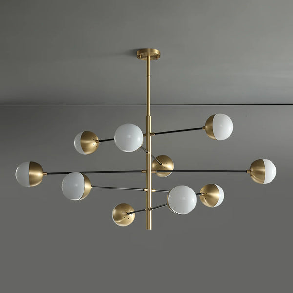 Nordic glass living room chandelier
