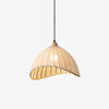 Nordic natural wood - fabric pendant light