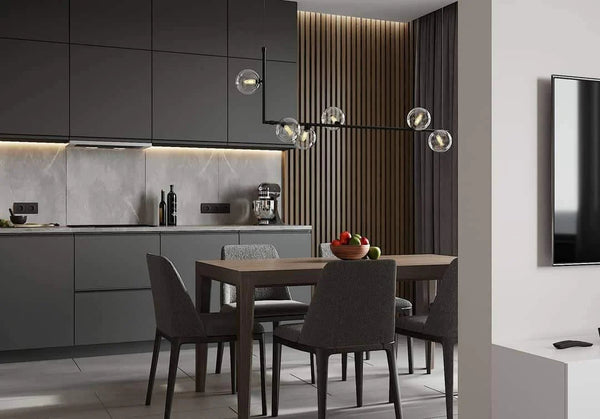 Nordic restaurant bar glass pendant light