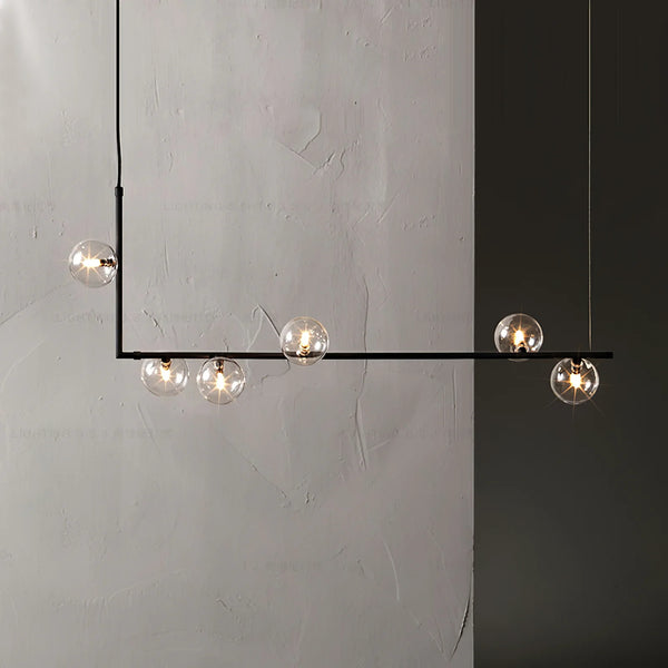 Nordic restaurant bar glass pendant light