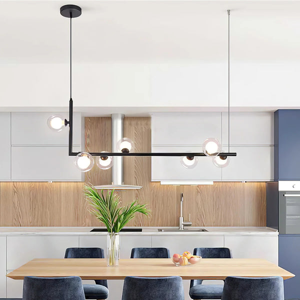 Nordic restaurant bar glass pendant light