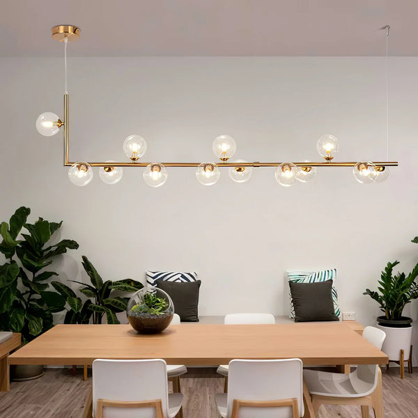 Nordic restaurant bar glass pendant light