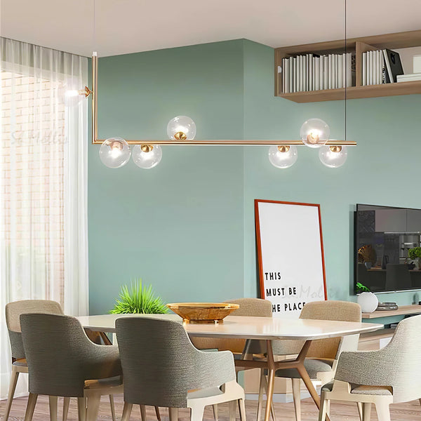 Nordic restaurant bar glass pendant light