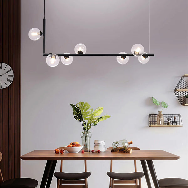 Nordic restaurant bar glass pendant light