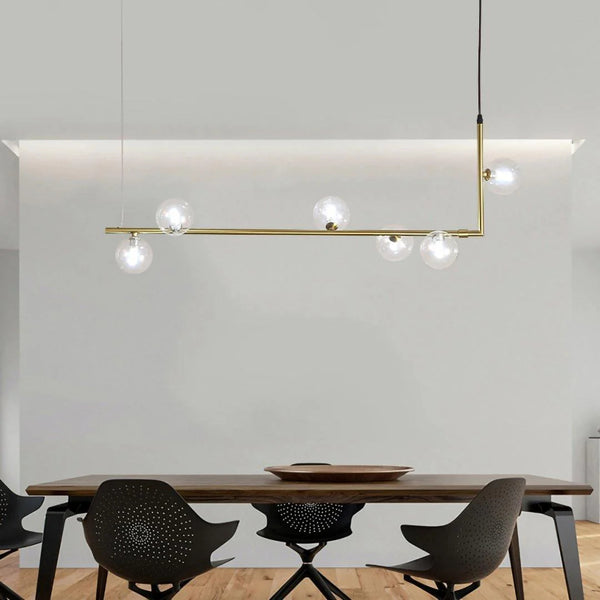 Nordic restaurant bar glass pendant light