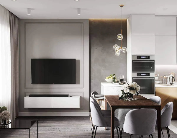 Nordic restaurant bar glass pendant light