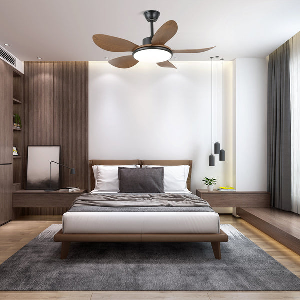 Nordic restaurant living room ceiling fan light