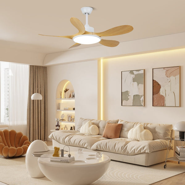 Nordic restaurant living room ceiling fan light