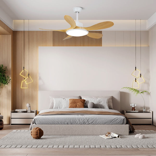 Nordic restaurant living room ceiling fan light