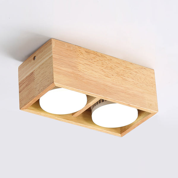 Japanese style wooden corridor ceiling lamp