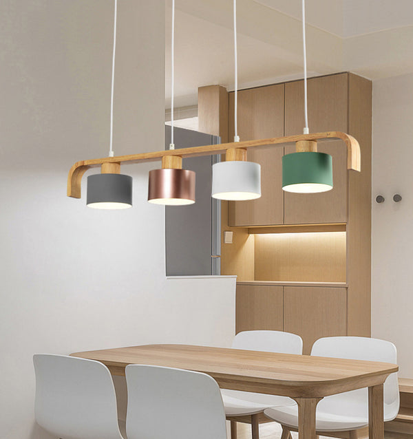 4-head macaron chandelier