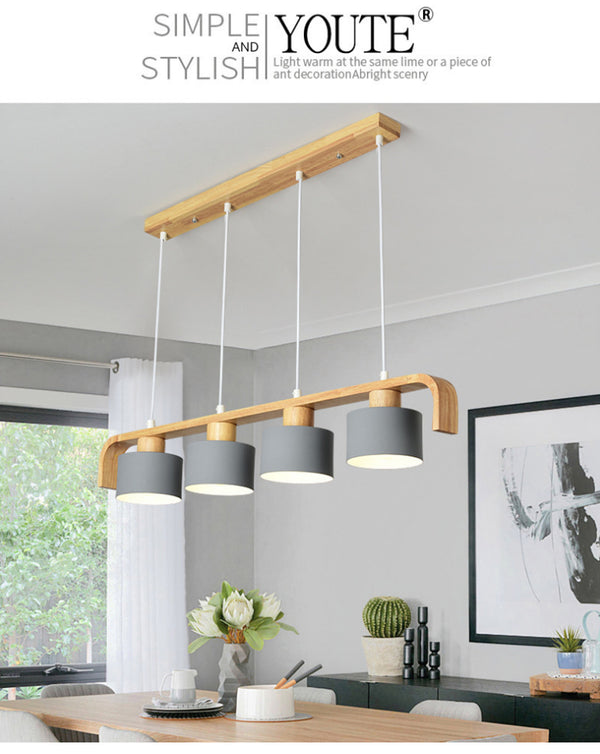 4-head macaron chandelier