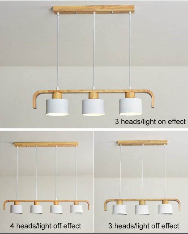 4-head macaron chandelier