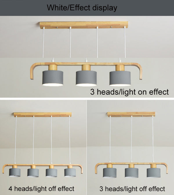 4-head macaron chandelier