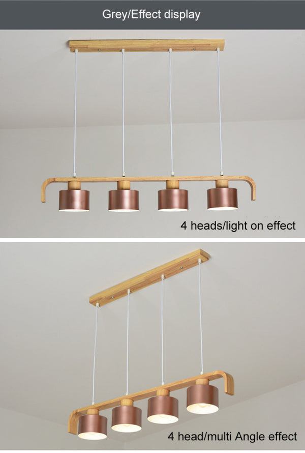 4-head macaron chandelier