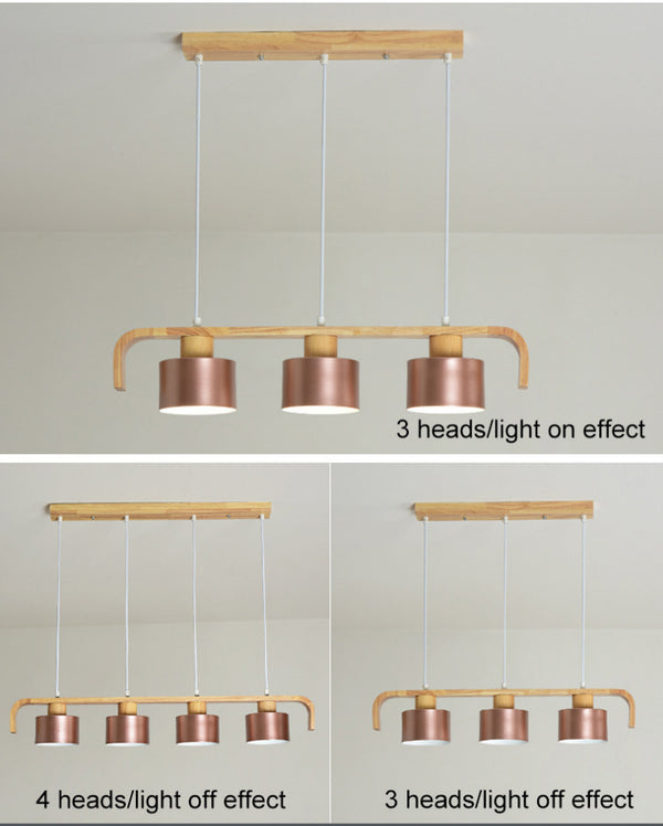 4-head macaron chandelier