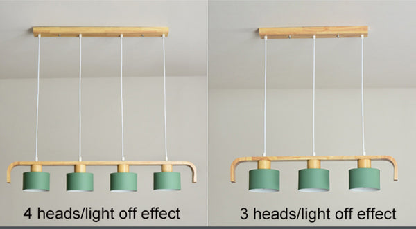 4-head macaron chandelier