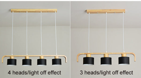 4-head macaron chandelier