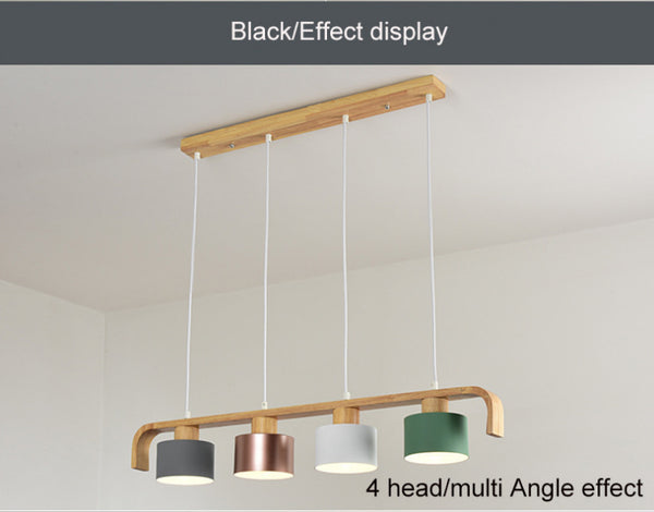 4-head macaron chandelier