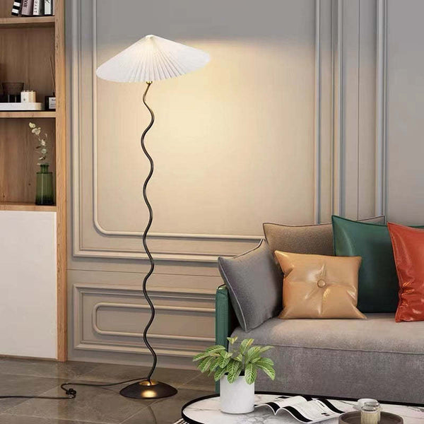 Pleated Shade Floor Lamp