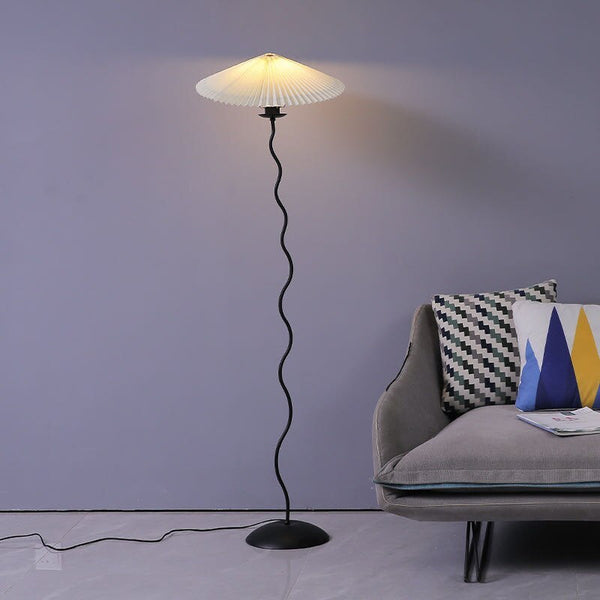 Pleated Shade Floor Lamp