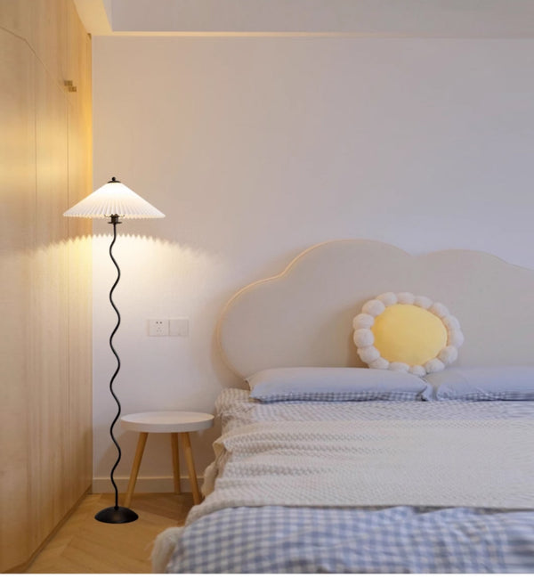 Pleated Shade Floor Lamp