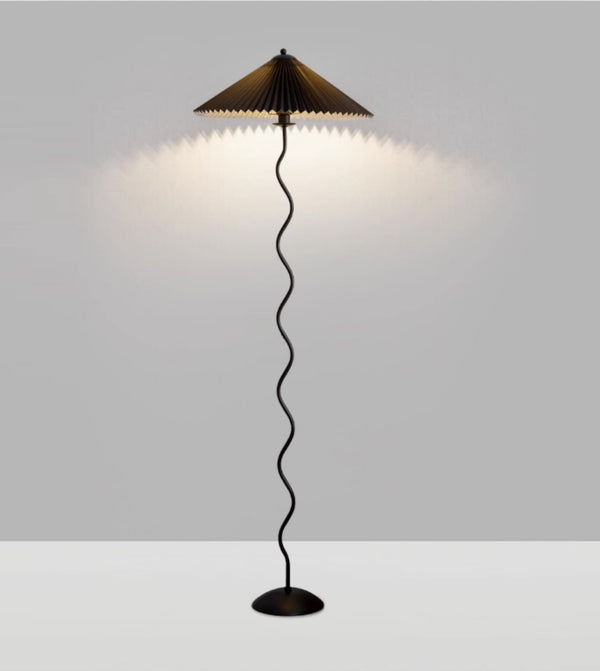 Pleated Shade Floor Lamp
