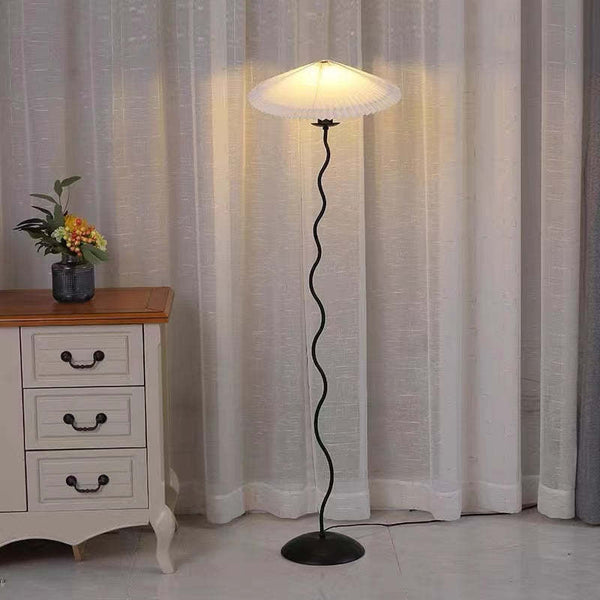 Pleated Shade Floor Lamp