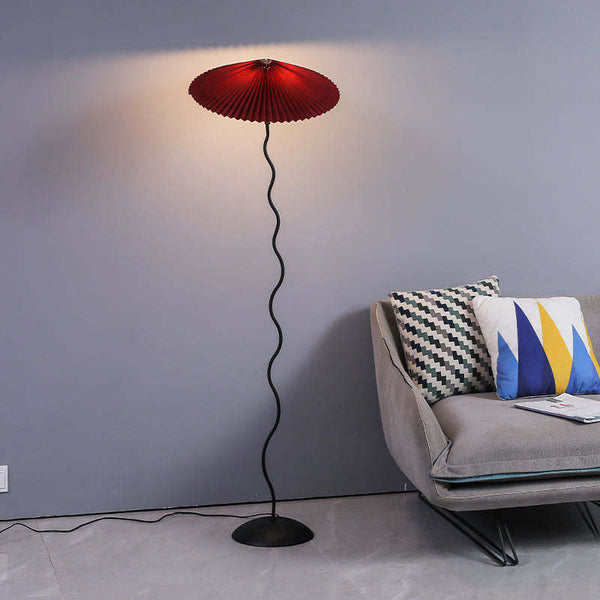 Pleated Shade Floor Lamp