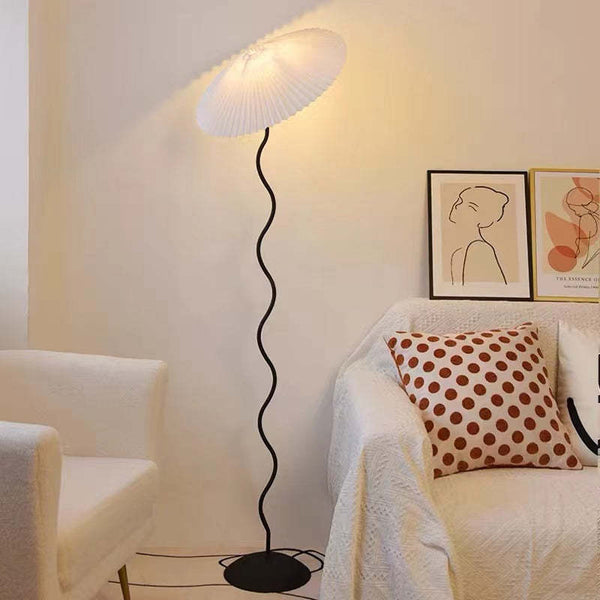 Pleated Shade Floor Lamp
