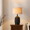 Study Red Plum Ceramic Art Table Lamp