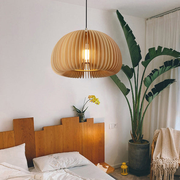 Suspension en bois de citrouille