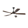 Retro bedroom silent solid wood fan chandelier
