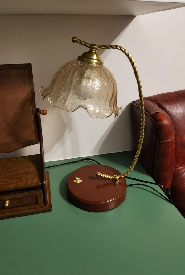 Lampe de table rétro en forme de queue de poisson