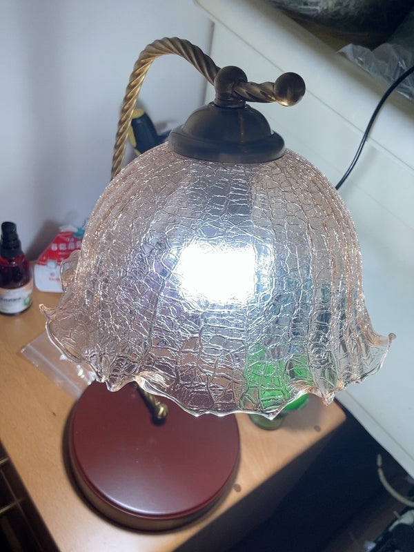 Lampe de table rétro en forme de queue de poisson