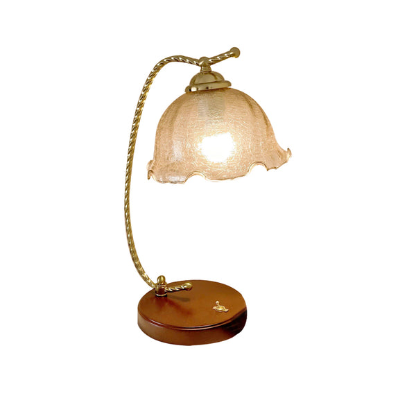 Lampe de table rétro en forme de queue de poisson