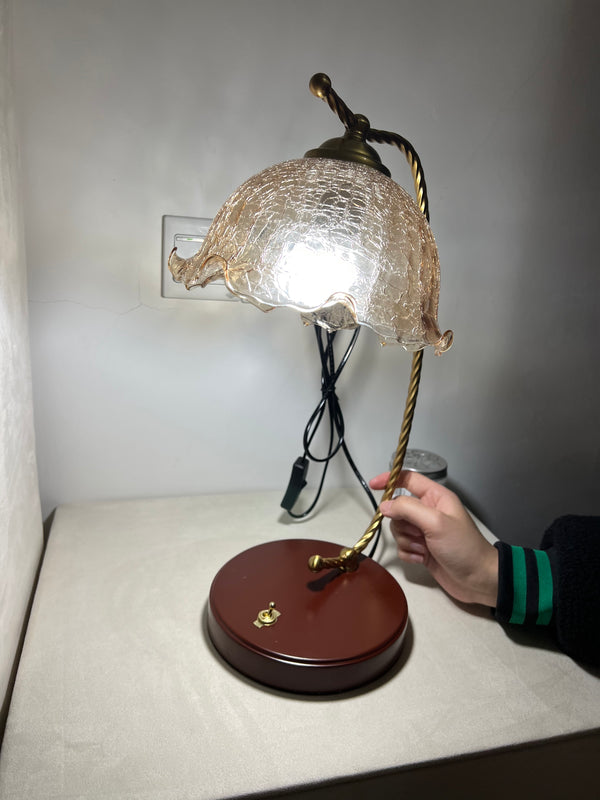 Lampe de table rétro en forme de queue de poisson