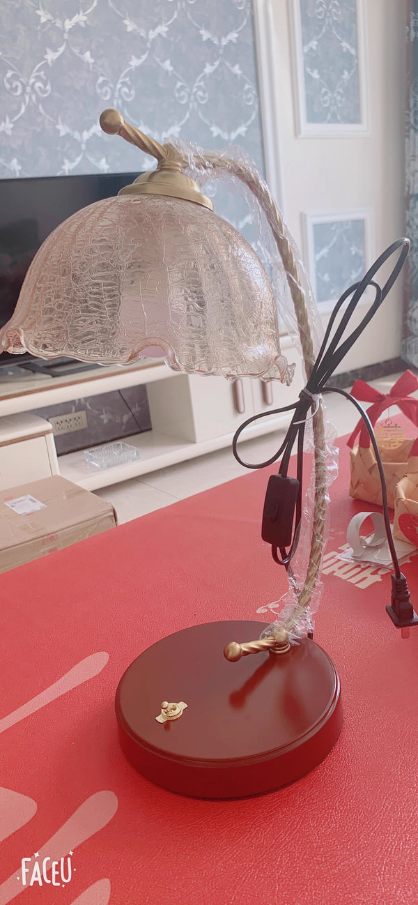 Lampe de table rétro en forme de queue de poisson