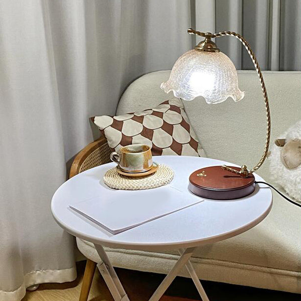 Lampe de table rétro en forme de queue de poisson