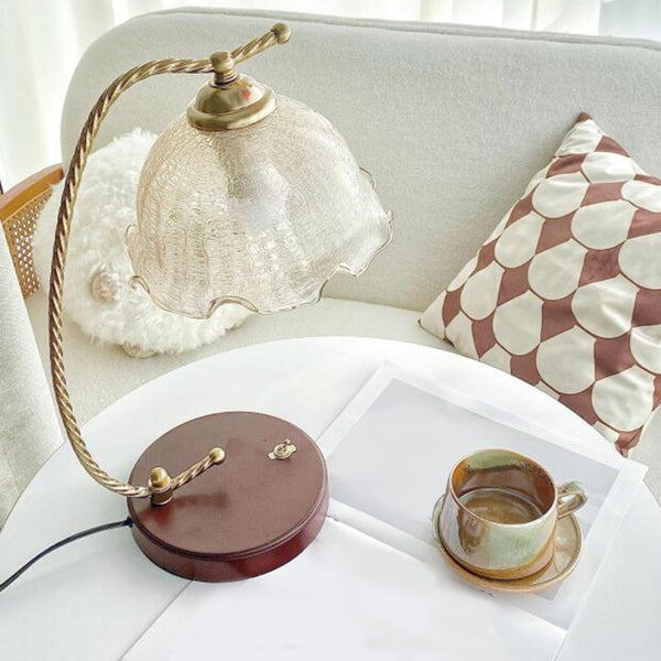 Lampe de table rétro en forme de queue de poisson