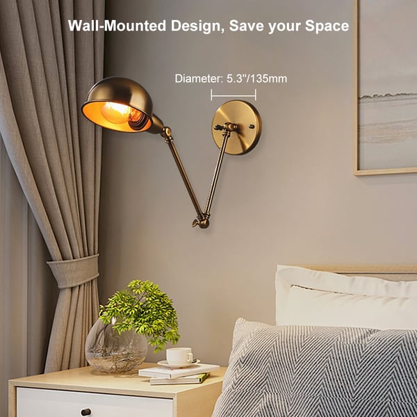 Retro Foldable Iron Wall Lamp