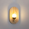 Retro Log Wall Lamp Bedroom Bedside Lamp