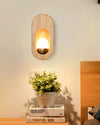 Retro Log Wall Lamp Bedroom Bedside Lamp