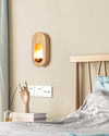 Retro Log Wall Lamp Bedroom Bedside Lamp
