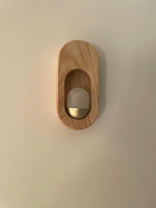 Retro Log Wall Lamp Bedroom Bedside Lamp