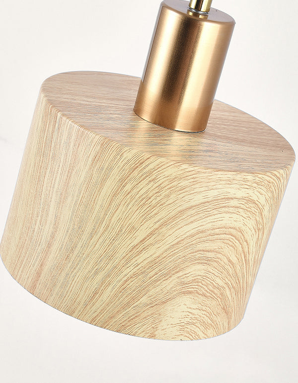 Applique murale rétro en grain de bois