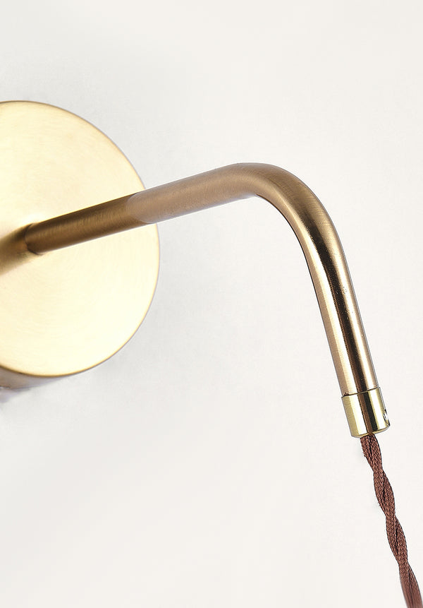 Applique murale rétro en grain de bois